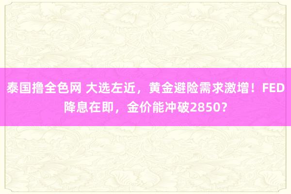 泰国撸全色网 大选左近，黄金避险需求激增！FED降息在即，金价能冲破2850？