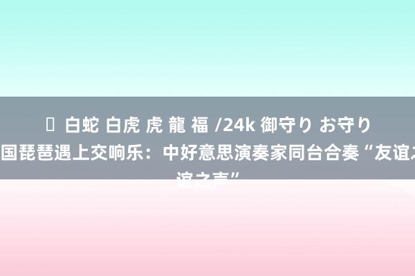 ✨白蛇 白虎 虎 龍 福 /24k 御守り お守り 当中国琵琶遇上交响乐：中好意思演奏家同台合奏“友谊之声”