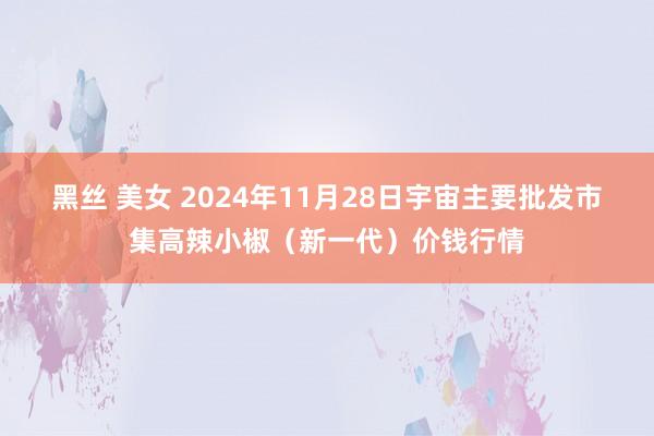 黑丝 美女 2024年11月28日宇宙主要批发市集高辣小椒(新一代)价钱行情