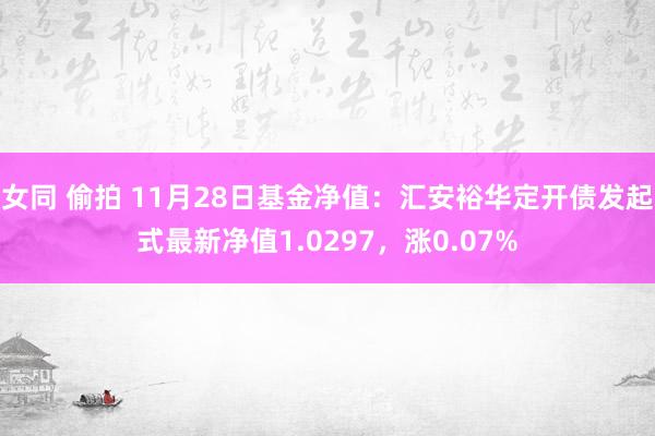女同 偷拍 11月28日基金净值：汇安裕华定开债发起式最新净值1.0297，涨0.07%