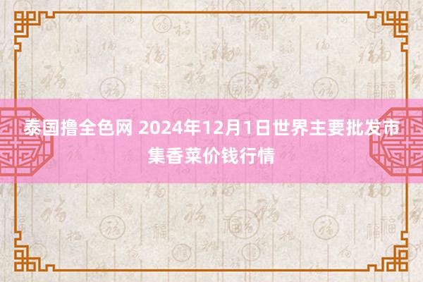 泰国撸全色网 2024年12月1日世界主要批发市集香菜价钱行情