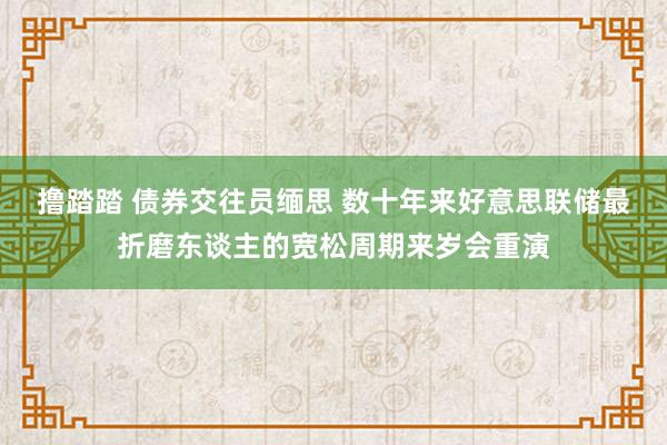 撸踏踏 债券交往员缅思 数十年来好意思联储最折磨东谈主的宽松周期来岁会重演