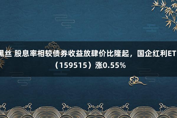 黑丝 股息率相较债券收益放肆价比隆起，国企红利ETF（159515）涨0.55%