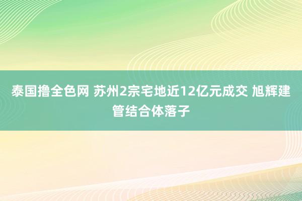 泰国撸全色网 苏州2宗宅地近12亿元成交 旭辉建管结合体落子