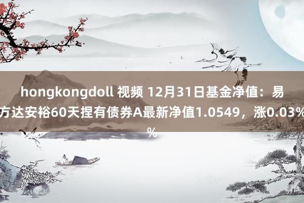 hongkongdoll 视频 12月31日基金净值：易方达安裕60天捏有债券A最新净值1.0549，涨0.03%