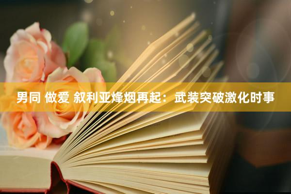 男同 做爱 叙利亚烽烟再起：武装突破激化时事