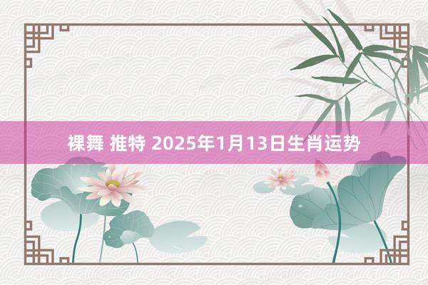 裸舞 推特 2025年1月13日生肖运势