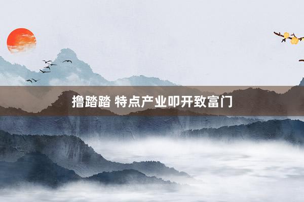 撸踏踏 特点产业叩开致富门